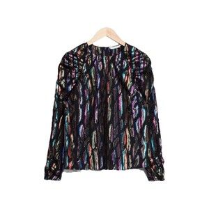 & OTHER STORIES Disco Blouse Women Size 4 Holiday New Years Party NWOT